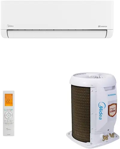 Capa Ar Condicionado Split Hi Wall Airvolution Connect Midea 12.000 Btus Inverter Frio 220v R-32