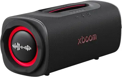 Capa Caixa de Som LG Boombox Speaker XBOOM Blast 220W Bluetooth Bat. 36h IP68 | Design único, som potente e luzes de festa