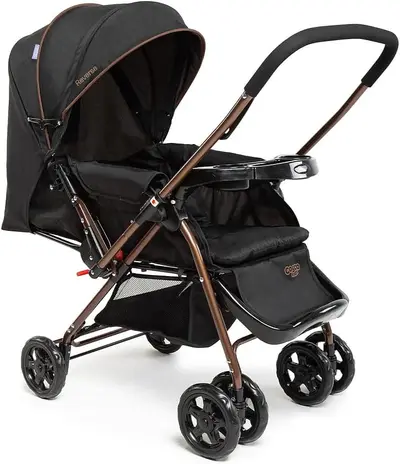 Capa Carrinho de Bebê Cosco Kids, Reverse, Preto Bronze