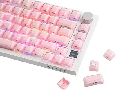 Capa EPOMAKER Lusterfly Jelly Keycaps Set - 123 Keys Double-Shot Laser Engraved