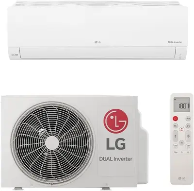 Capa LG Ar Condicionado Split DUAL Inverter AI Compact 12000 BTUs Frio 83,7 x 18,9 x 30,8 cm Branco 220V