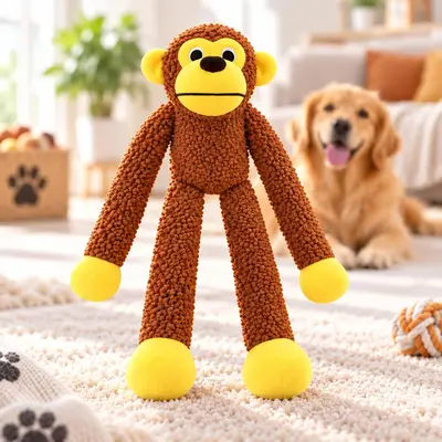 Macaco de Pelúcia para Cães